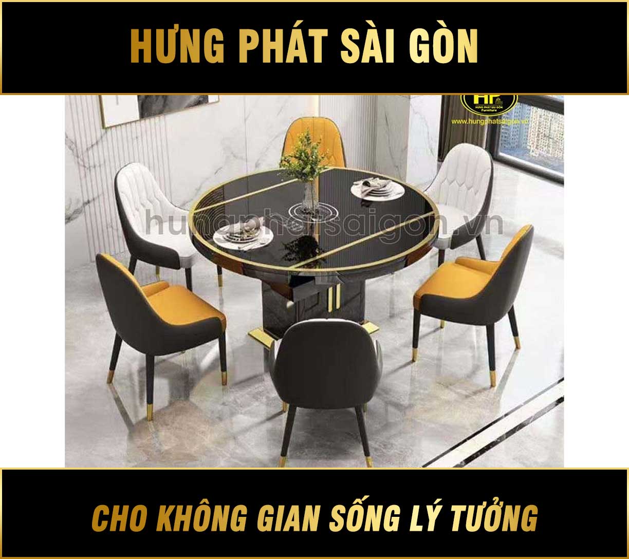 Bộ bàn Ăn Tròn Sang Trọng BT-01