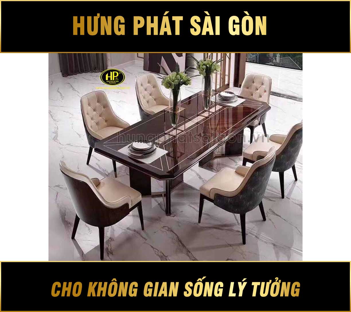 Bộ bàn ăn 6 ghế H-153