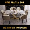 Bộ Bàn Ăn Cao Cấp Mạ Vàng 6 Ghế NK-702