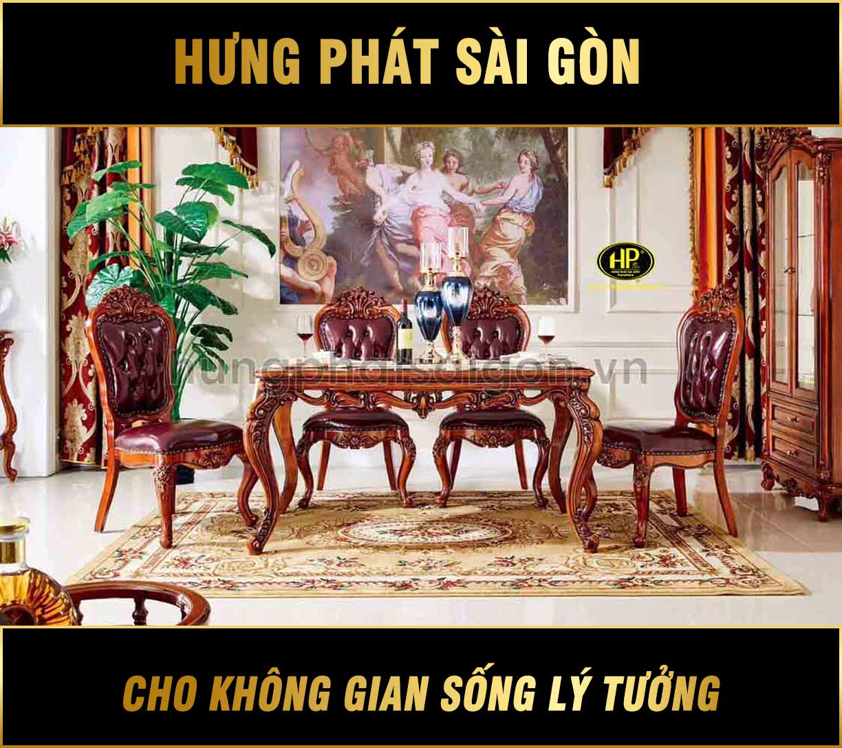 Bộ Bàn Ăn Cổ Điển H-986