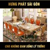 Bộ Bàn Ăn Dát Vàng Phong Cách Châu Âu NK-116