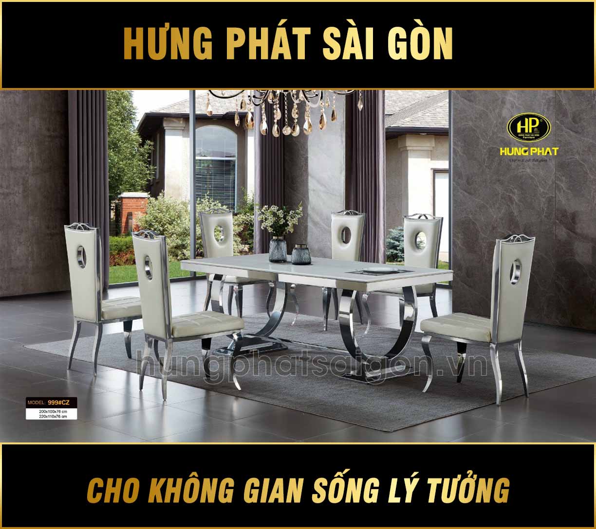 Bộ Bàn Ăn Hiện Đại Sang Trọng Nhập Khẩu CZ-999