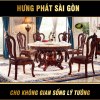 Bộ Bàn Ăn Tân Cổ Điển Mặt Đá Hoàng Gia NK-308