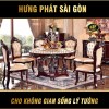 Bộ Bàn Ăn Tròn Tân Cổ Điển 6 Ghế NK-YZ-818