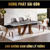 Bộ Bàn Ăn Mặt Đá Tự Nhiên Sang Trọng TD-S