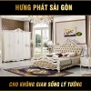Bộ Giường Tủ Tân Cổ Điển Tặng Kèm Táp Đầu Giường TP-1603