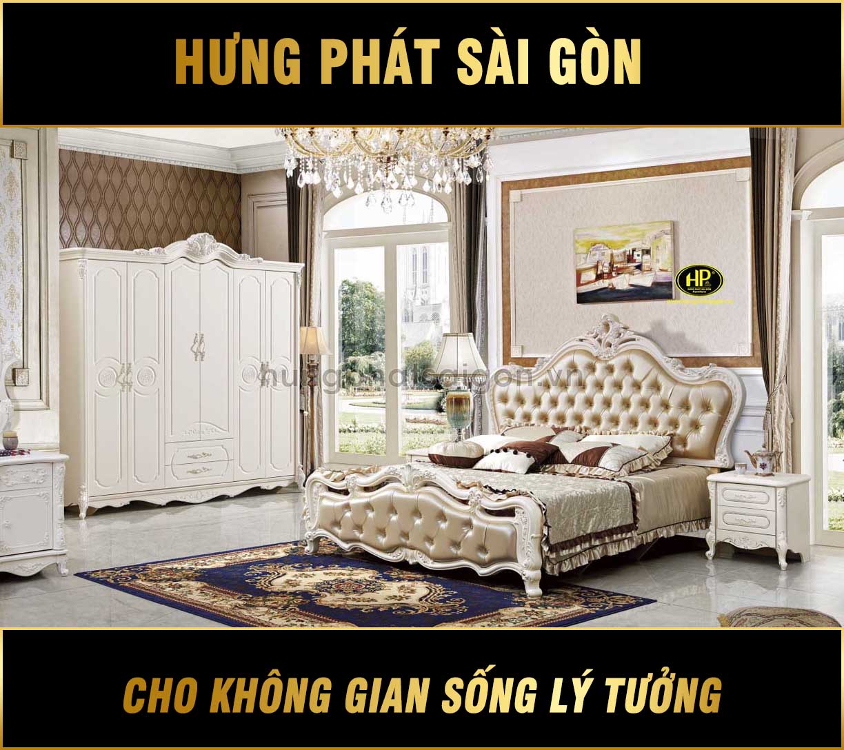 Bo giuong tu tan co dien tang kem tap dau giuong TP 1603 1