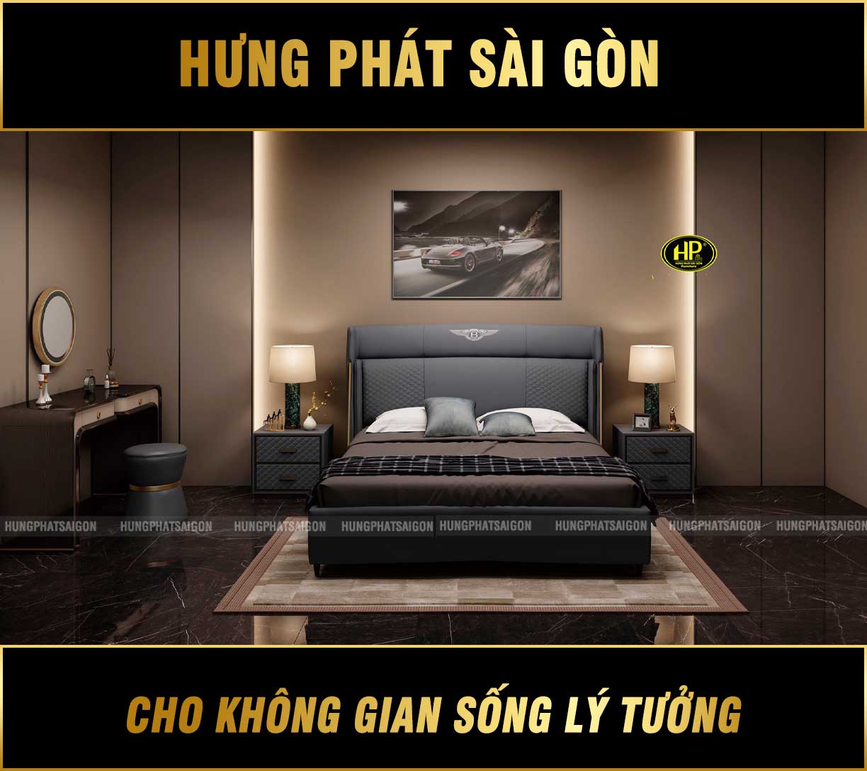 Combo Giường Bàn Phấn Hiện Đại TP-Y006
