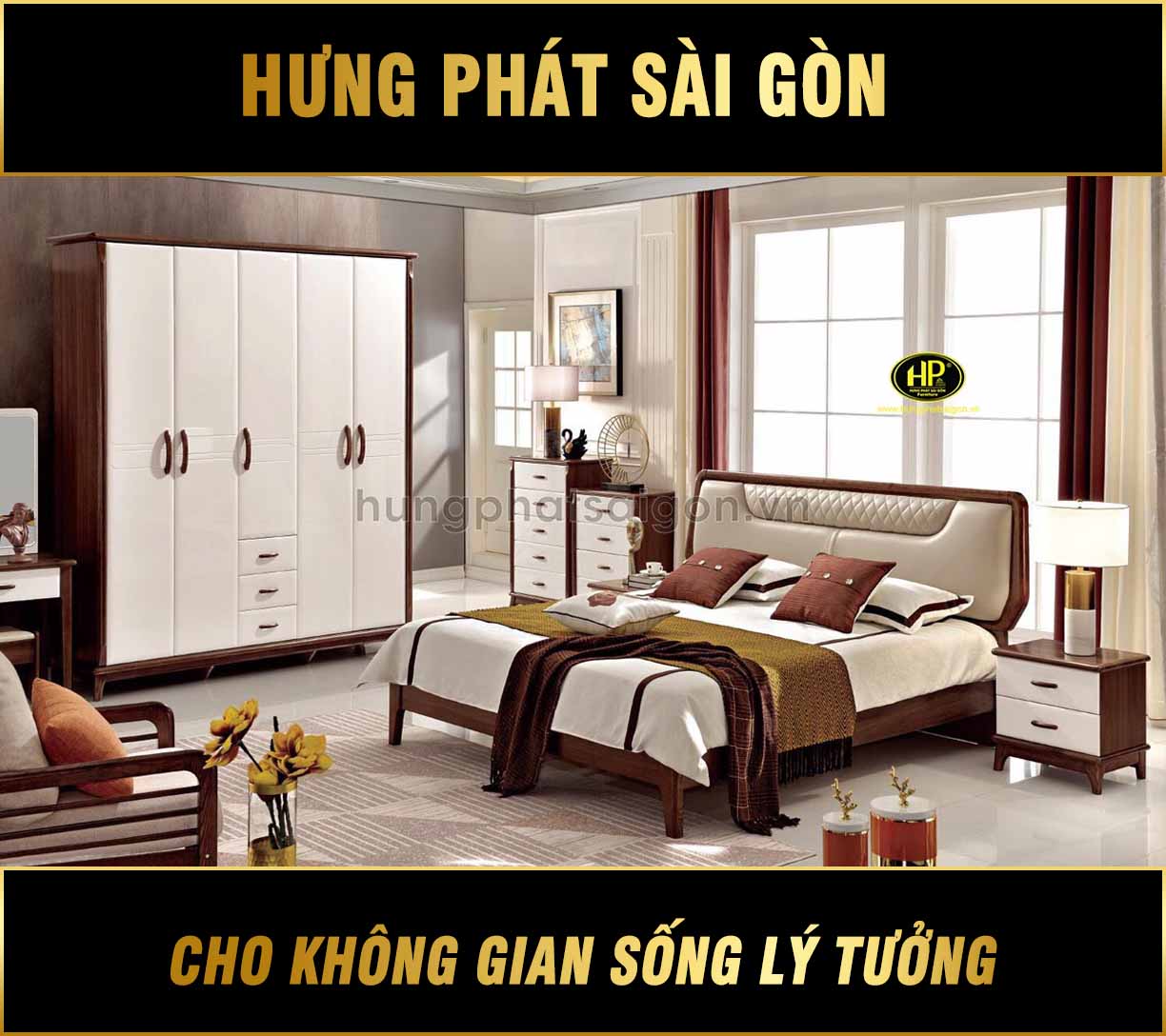 Combo Giường Tủ Bàn Trang Điểm AT-11-25