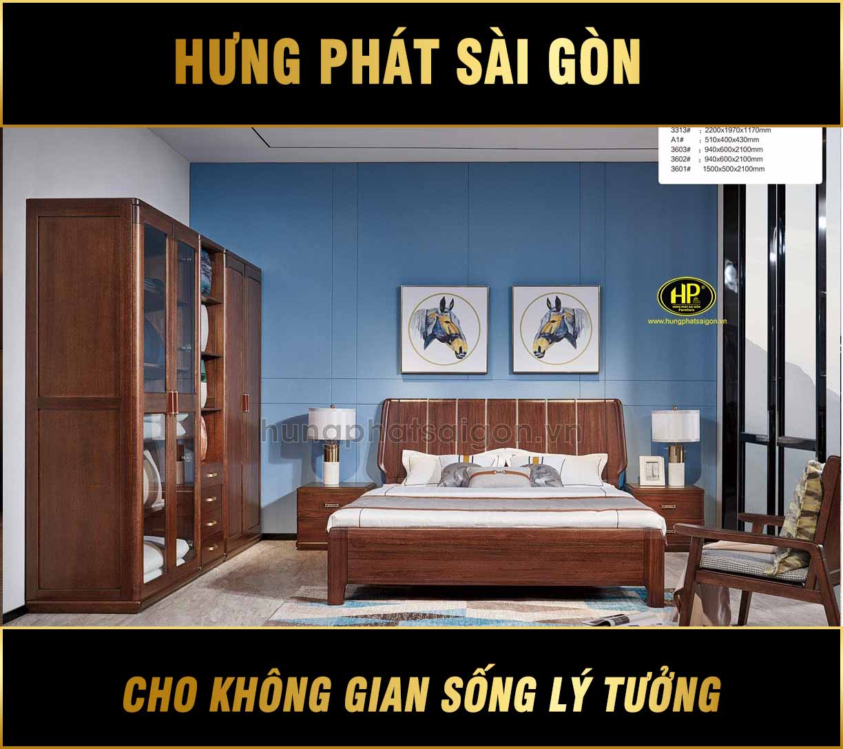 Combo Giường Tủ Bằng Gỗ Hiện Đại TP-3313
