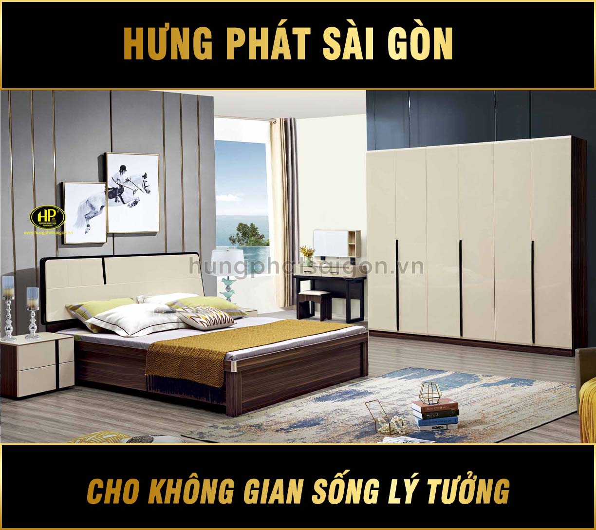 Combo giuong tu go MDF cao cap TP 2046 1 1