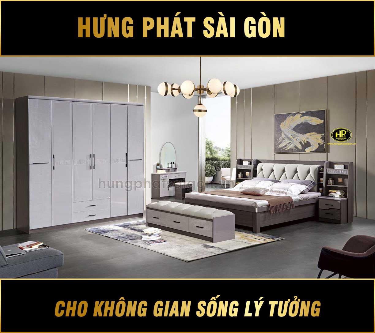 Combo giuong tu phong ngu hien dai TP 3026 1 1