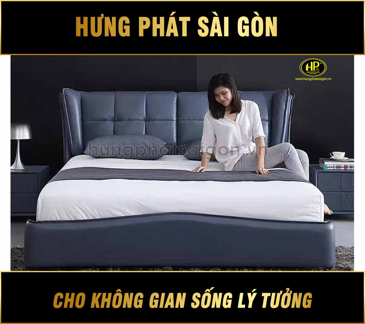 Giường Bọc Da Hiện Đại GD-02