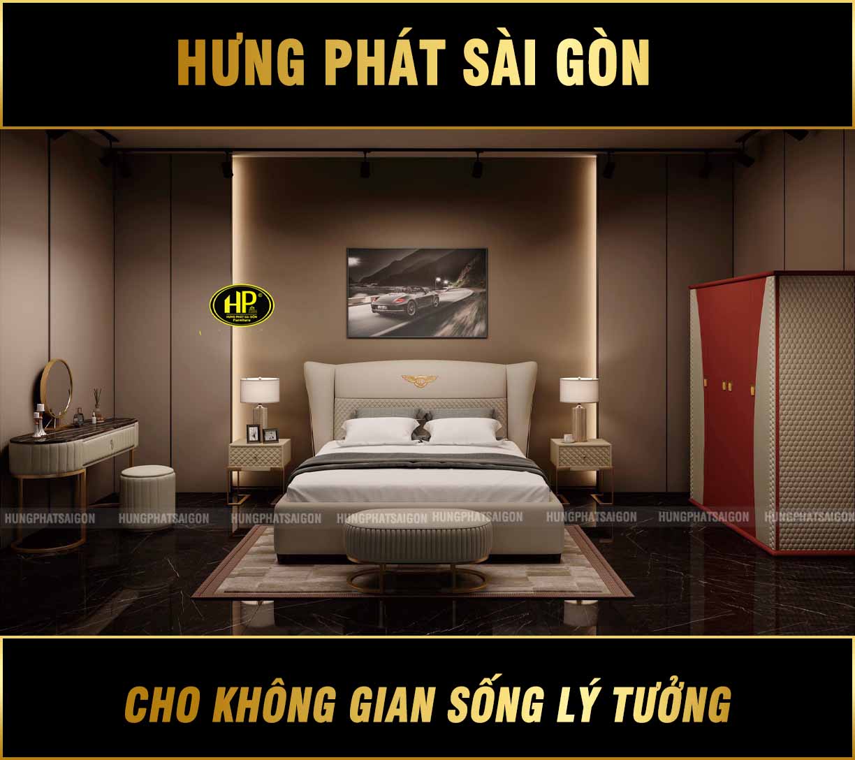 Giường bọc da hiện đại TP-Y002