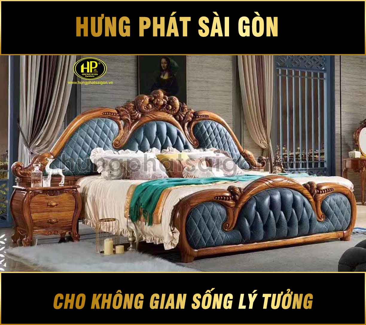 Giường Cổ Điển Mẫu Mới Nhất A-04
