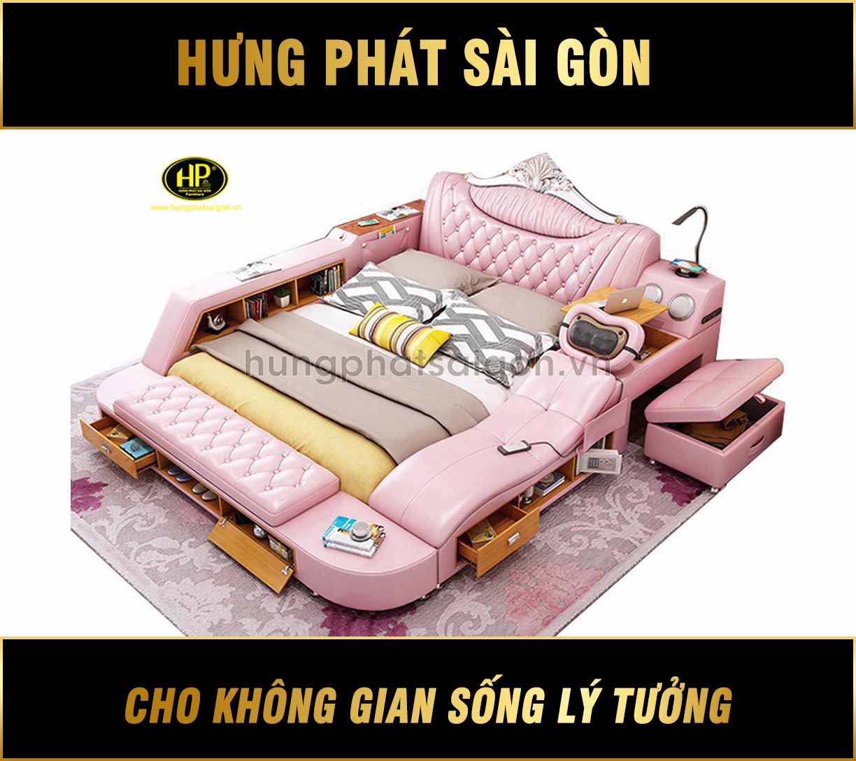Giường Ngủ Đa Năng Kèm Massage Thư Giãn GM-05