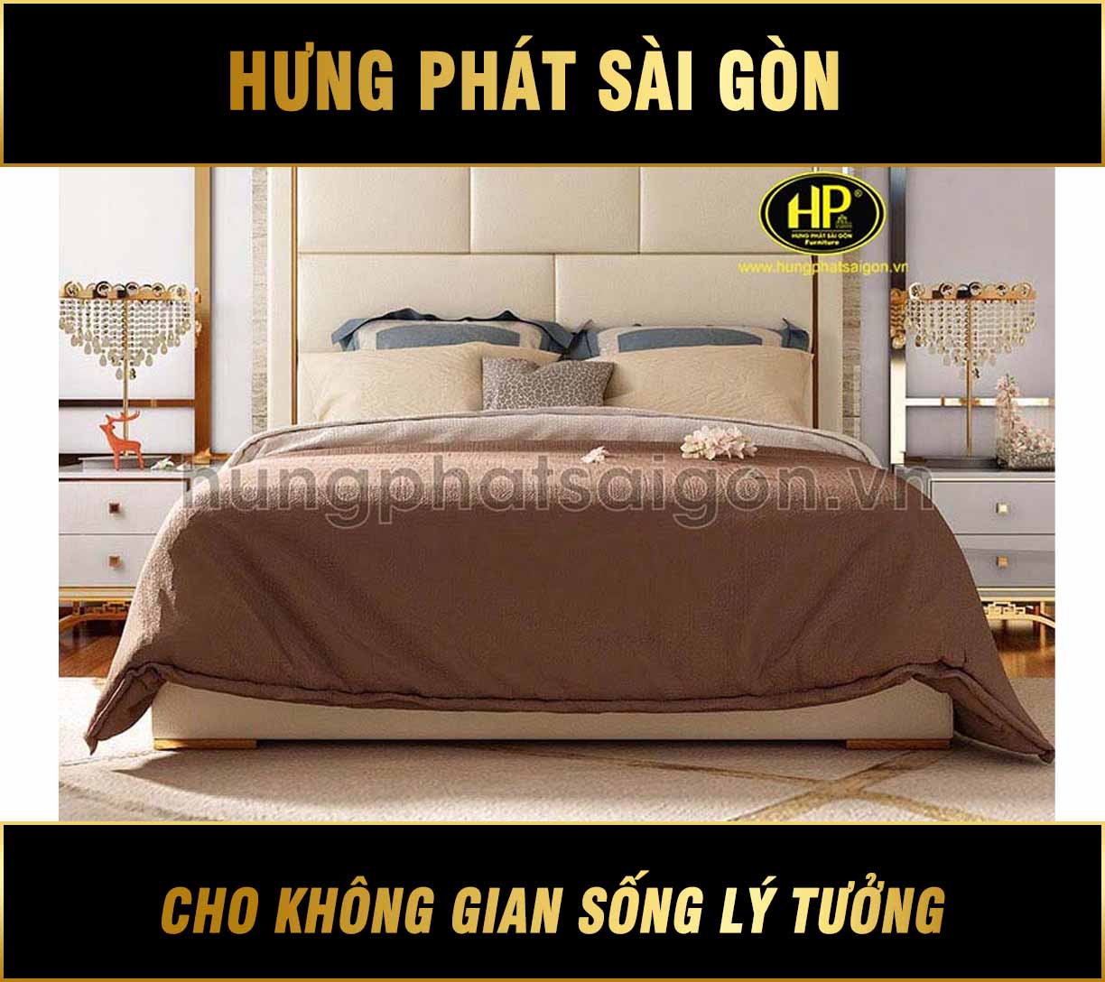 Giường Ngủ Da Nhập Khẩu GD-03