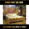 Giường Ngủ Tân Cổ Điển Dát Vàng GV-04