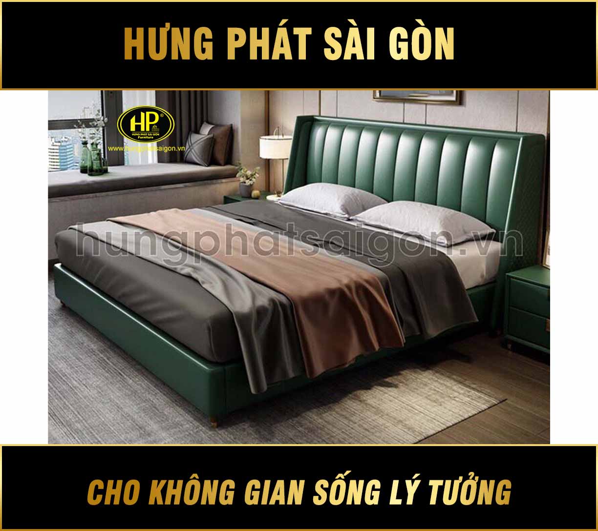 Phong cach tre trung voi giuong da GD 13 1 1