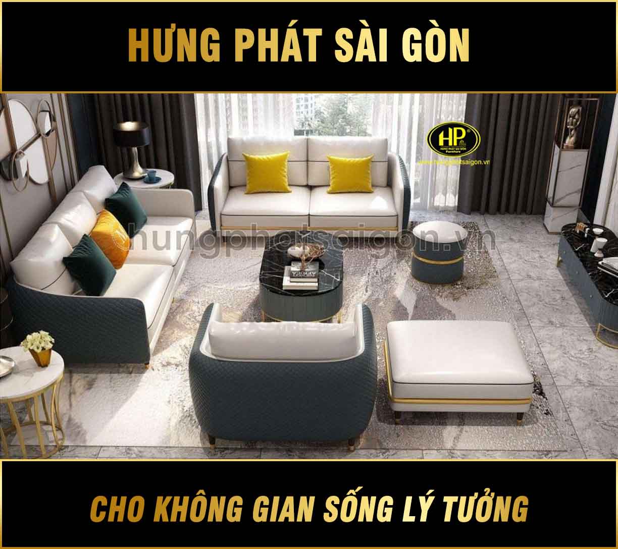 Sofa cao cap cho phong khach Nk 18 1 1