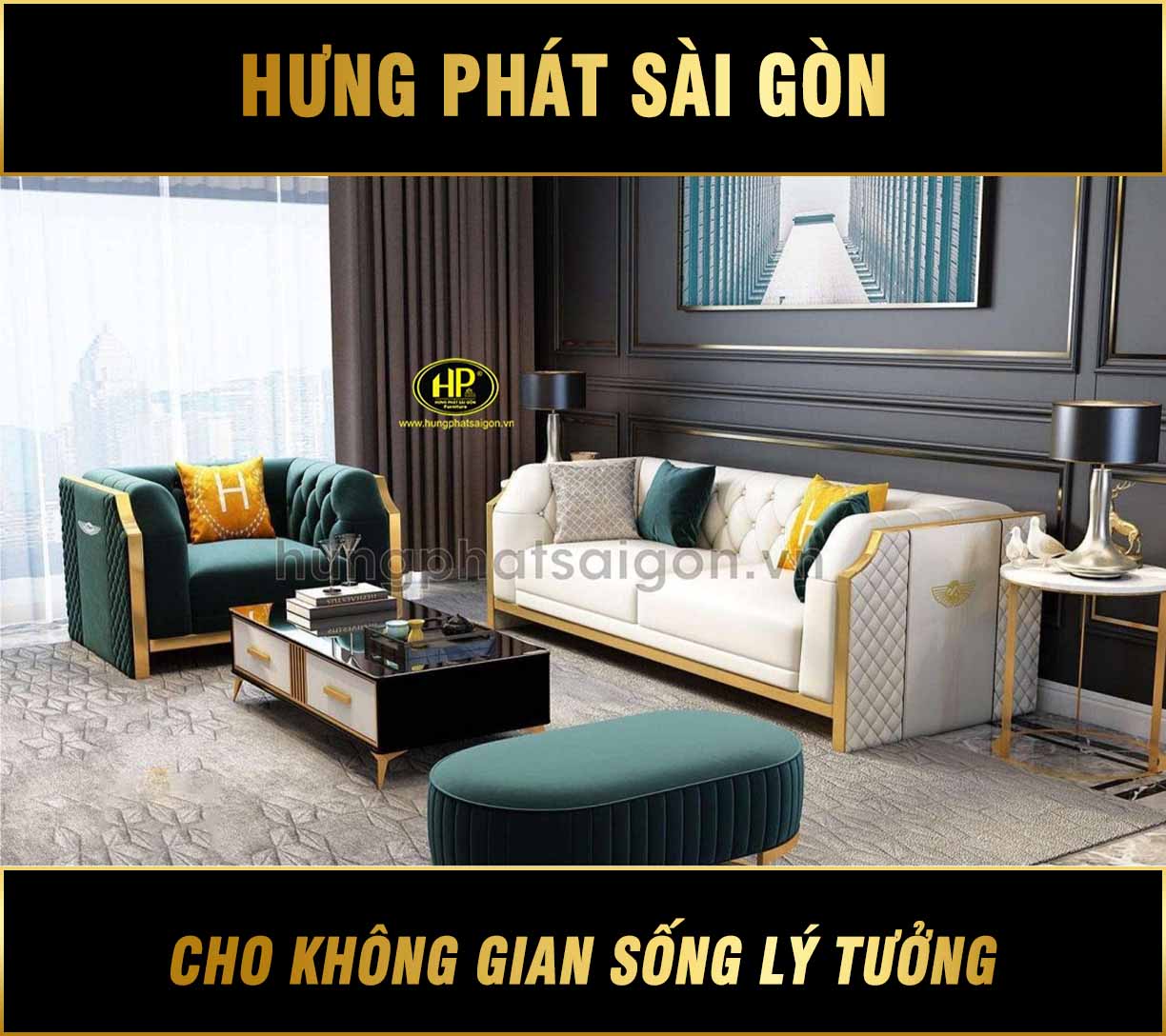 Sofa cao cap phong cach hoang gia NK 28 1 1