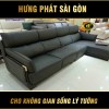 Sofa da góc chung cư H-995