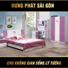 Trọn Bộ Giường Tủ Màu Hồng Cho Bé TP-898