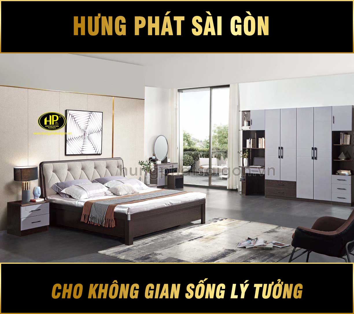 Trọn Bộ Nội Thất Phòng Ngủ Hiện Đại TP-3124