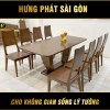 Combo Bàn Ăn Gỗ Tự Nhiên Hiện Đại TM-02