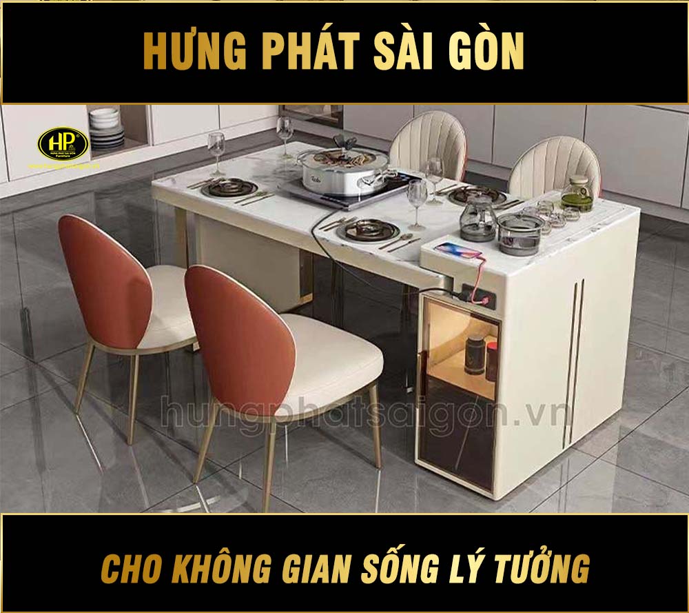 Bàn Ăn Hiện Đại Liền Tủ TB-105