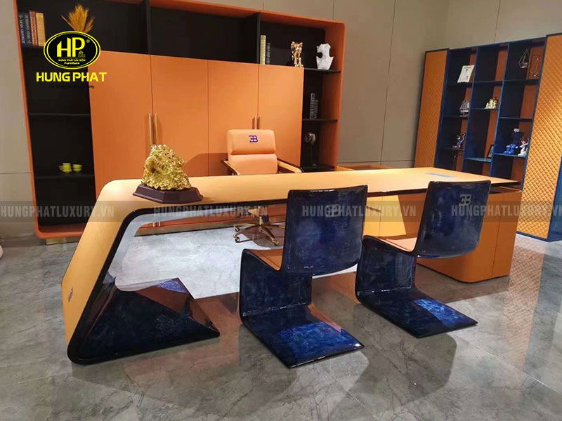 bộ bàn ghế làm việc cao cấp sang trọng LYV-03