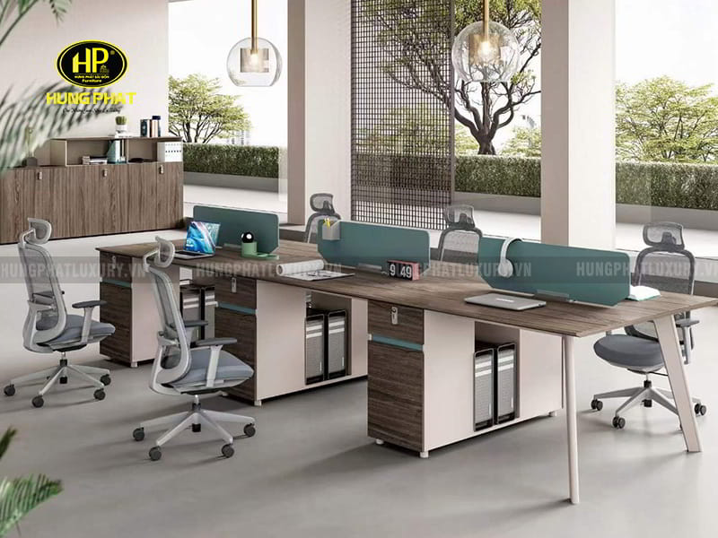 bàn làm việc văn phòng 6 người BT-BA3612A