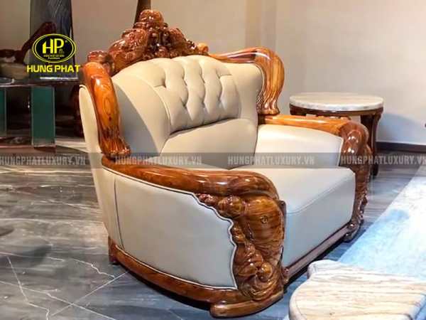 Ghế đơn bộ sofa gỗ mun SF-2213