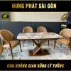 Bộ Bàn Ăn Mặt Đá Tự Nhiên Sang Trọng VT-176