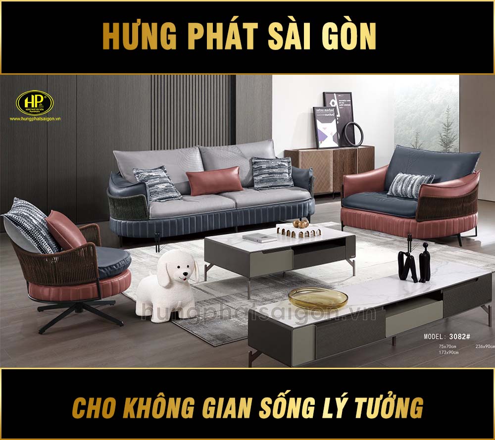 Bộ Sofa Phòng Khách Cao Cấp TD-3082