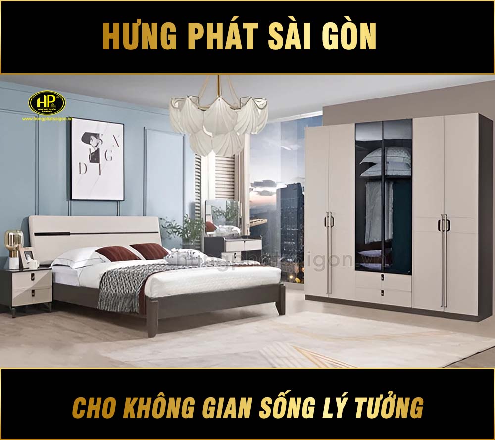 Combo Giường Tủ Hiện Đại Nhập Khẩu AT-L001
