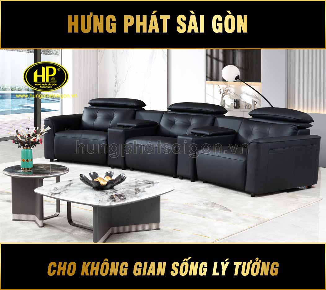 Bộ Sofa Da Phòng Khách Chỉnh Điện QH-2341