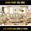 Sofa Tân Cổ Điển Hoàng Gia Dát Vàng 24k M-315