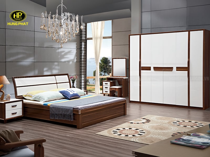 combo giường tủ bàn phấn nhập khẩu cao cấp tp-1956