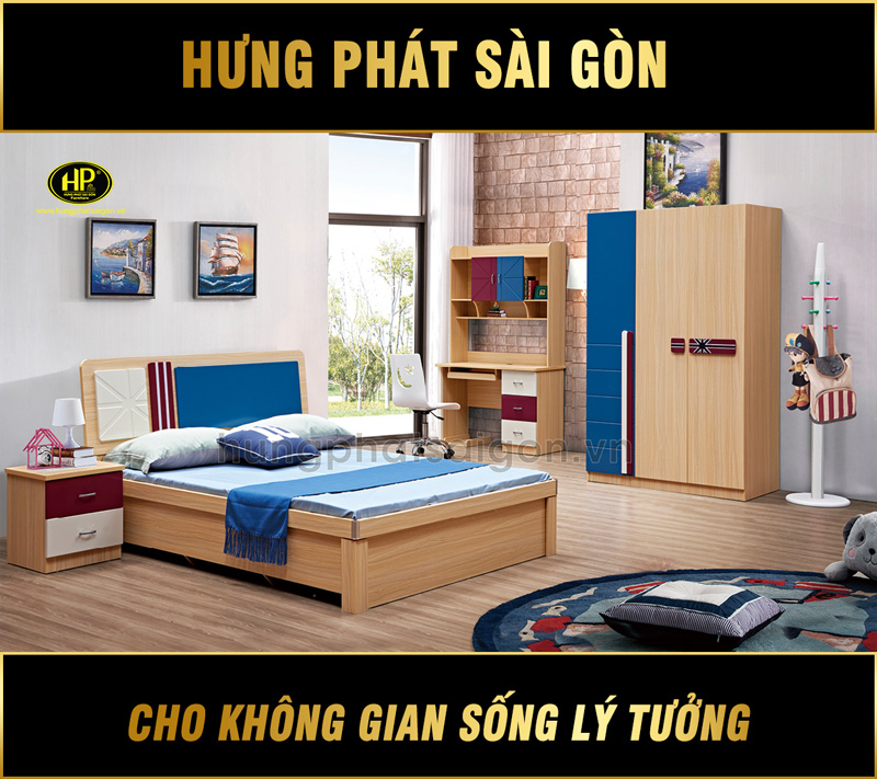 Combo Giường Tủ Trẻ Em Nhập Khẩu TP-209