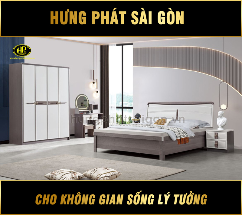 Combo Giường Tủ Phòng Ngủ Nhập Khẩu AT-E656