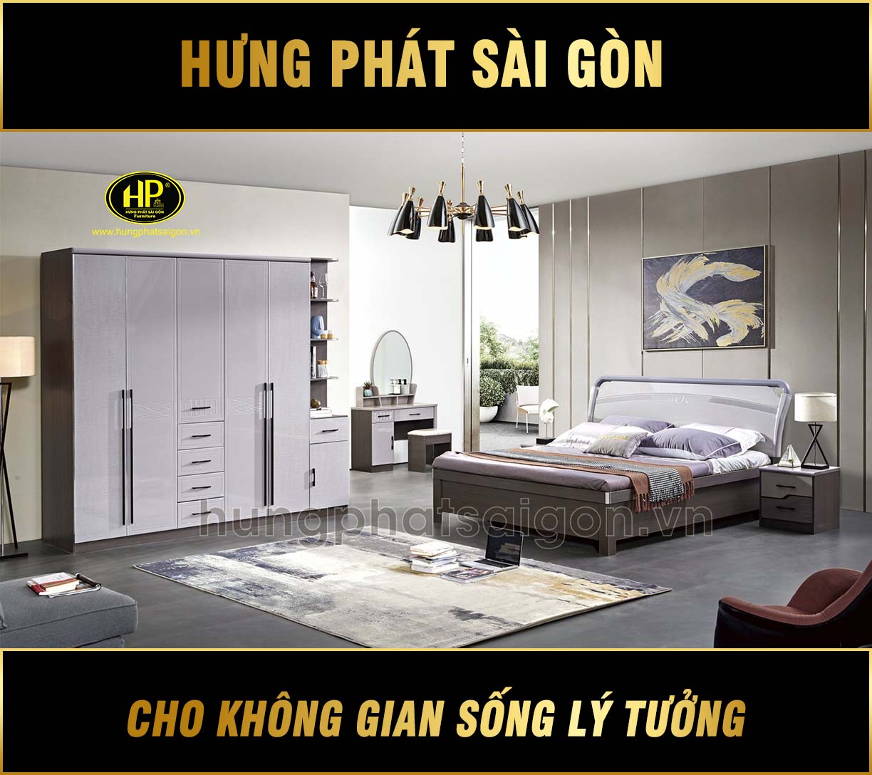 Combo Nội Thất Giường Tủ Phòng Ngủ TP-3025