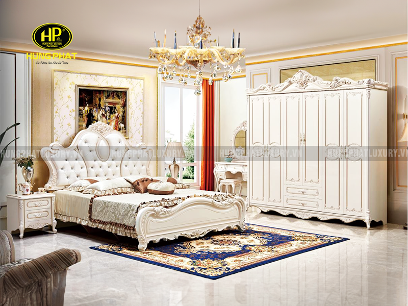 Commbo Giường Tủ Bàn Phấn Cổ Điển Cao Cấp TP-1725