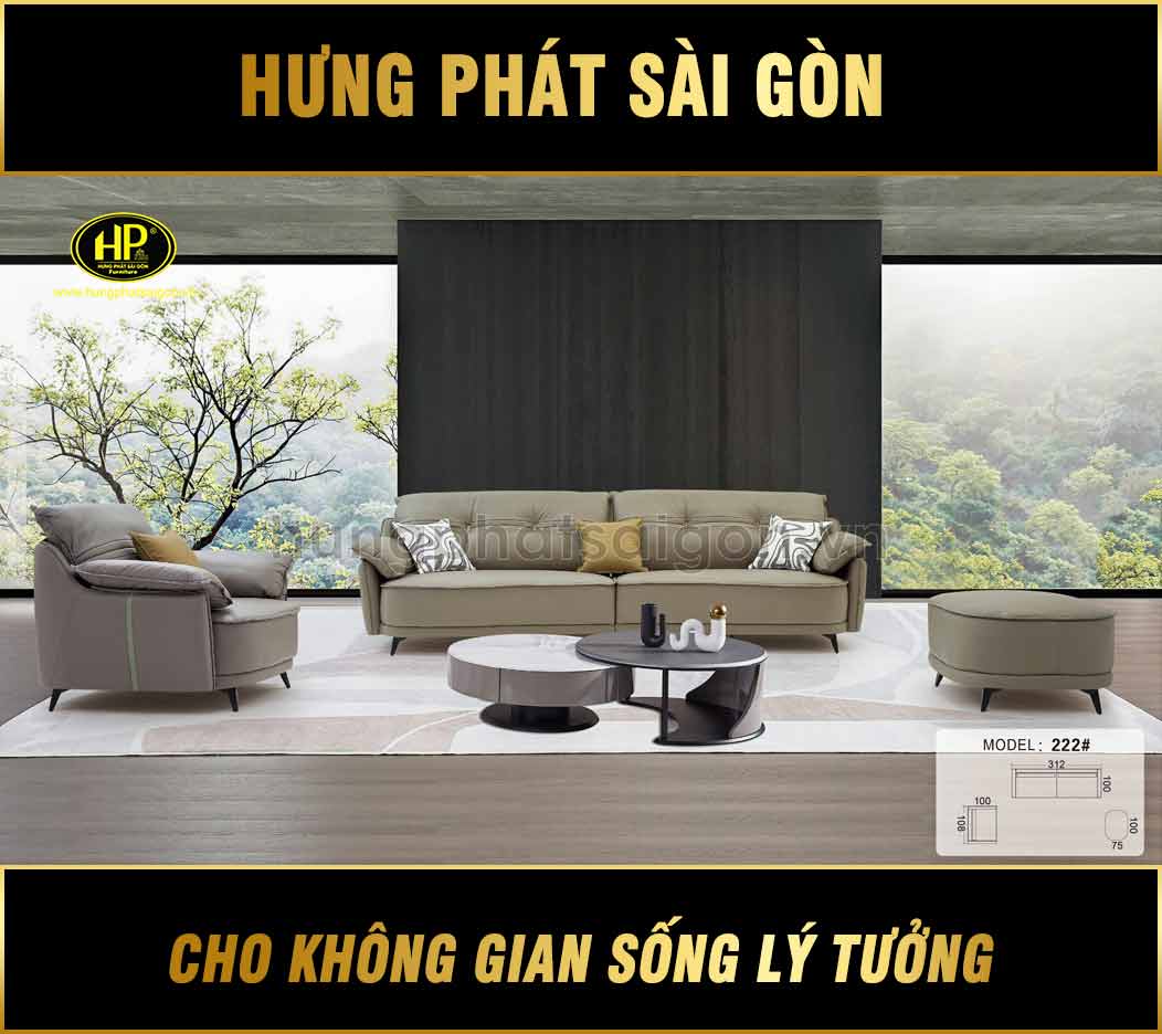 Ghế Sofa Băng Da Cao Cấp Nhập Khẩu TD-222