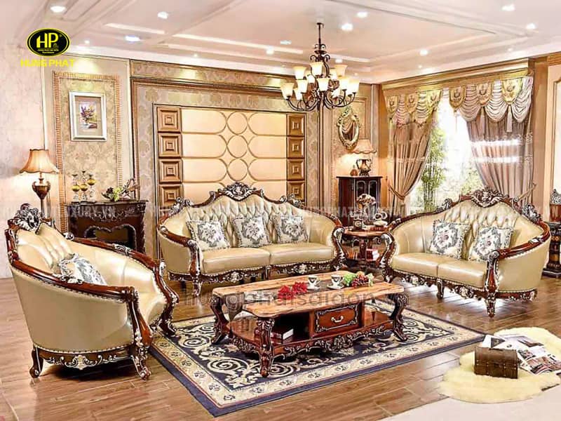 Sofa Tân Cổ Điển Phòng Khách Sang Trọng 999