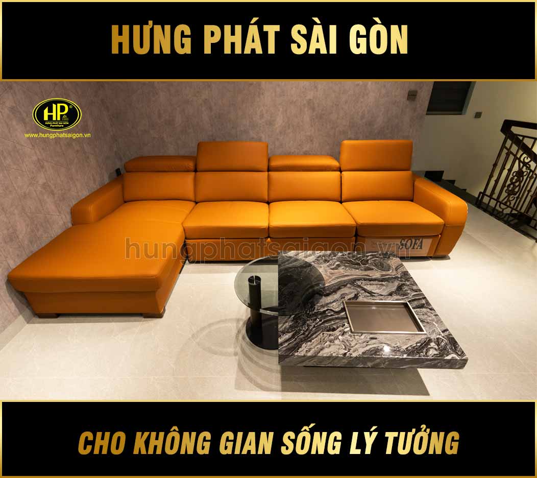 Ghế Sofa Da Bò Nhập Khẩu Góc L NK-8878C