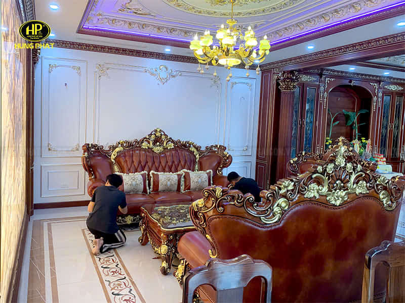 ghế sofa tân cổ điển nhập khẩu m-54