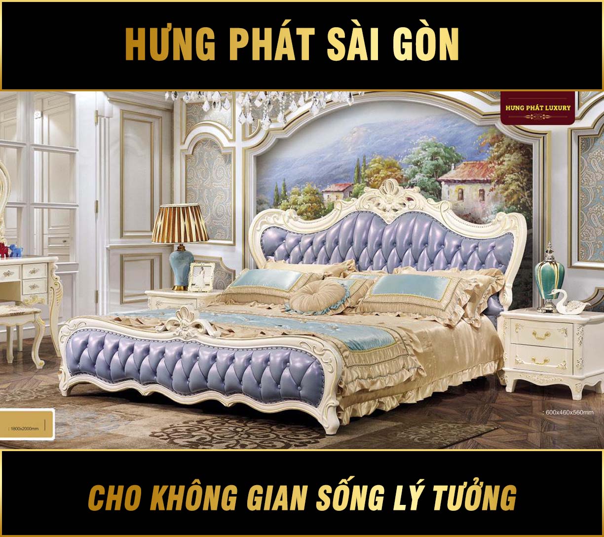 Giường Cổ Điển Nhập Khẩu A-26