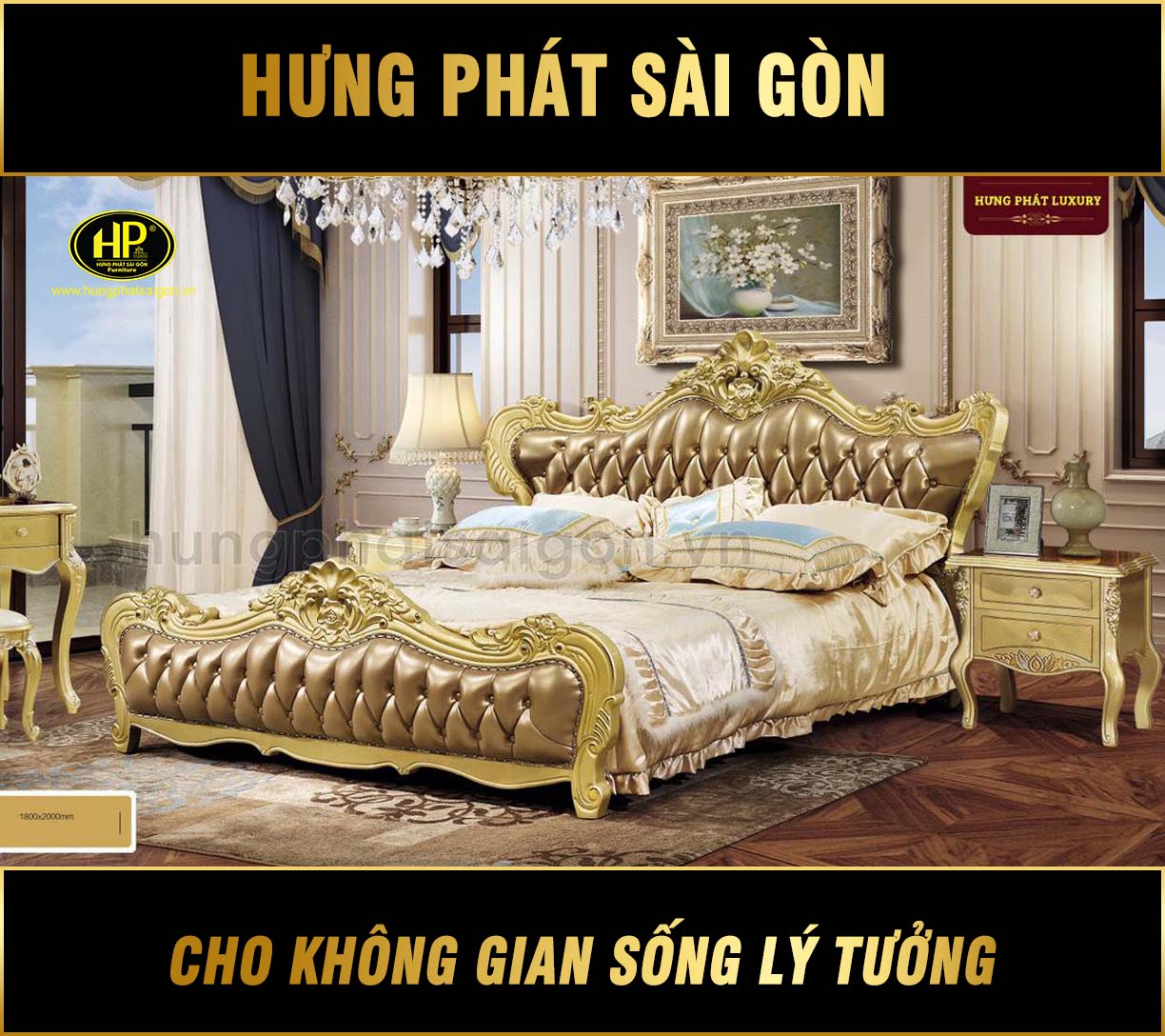Giường Cổ Điển Nhập Khẩu A-31b