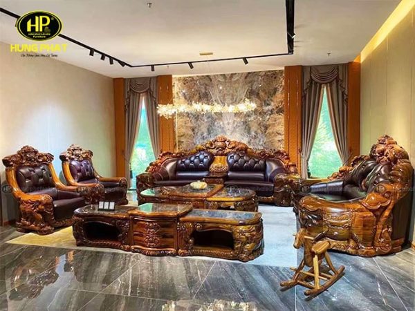 sofa co dien go mun cao cap KU 898 1